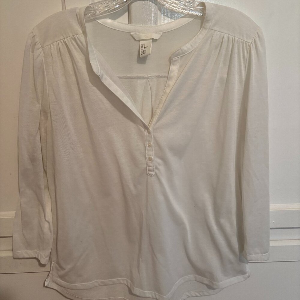Small H&M Off White Knit Blouse